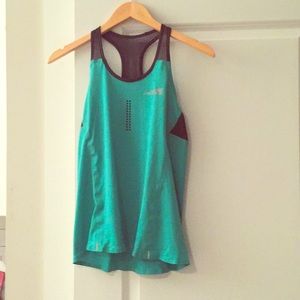 Green and black running tank